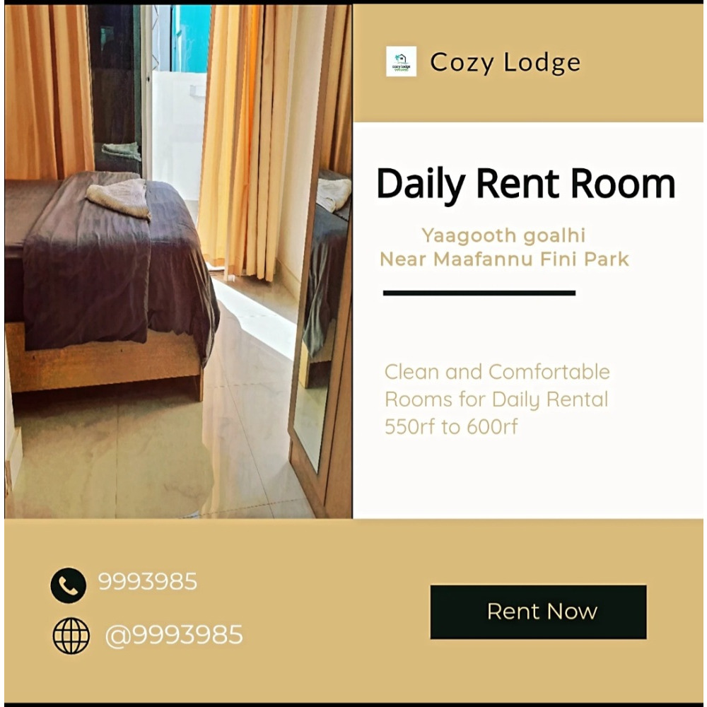 Clean and comfortable rooms for daily rent pls — Malé — Maafannu