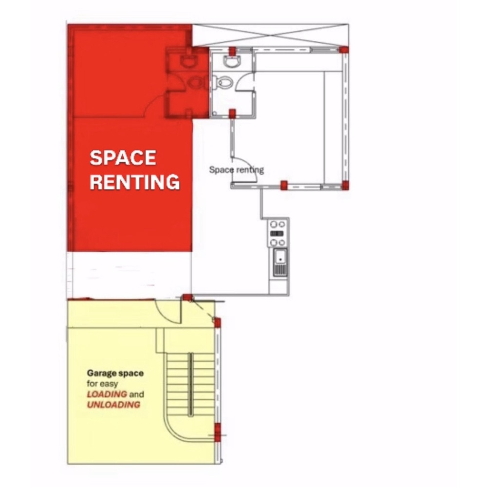 Office space or storage space for rent 12,000 — Malé — Galolhu