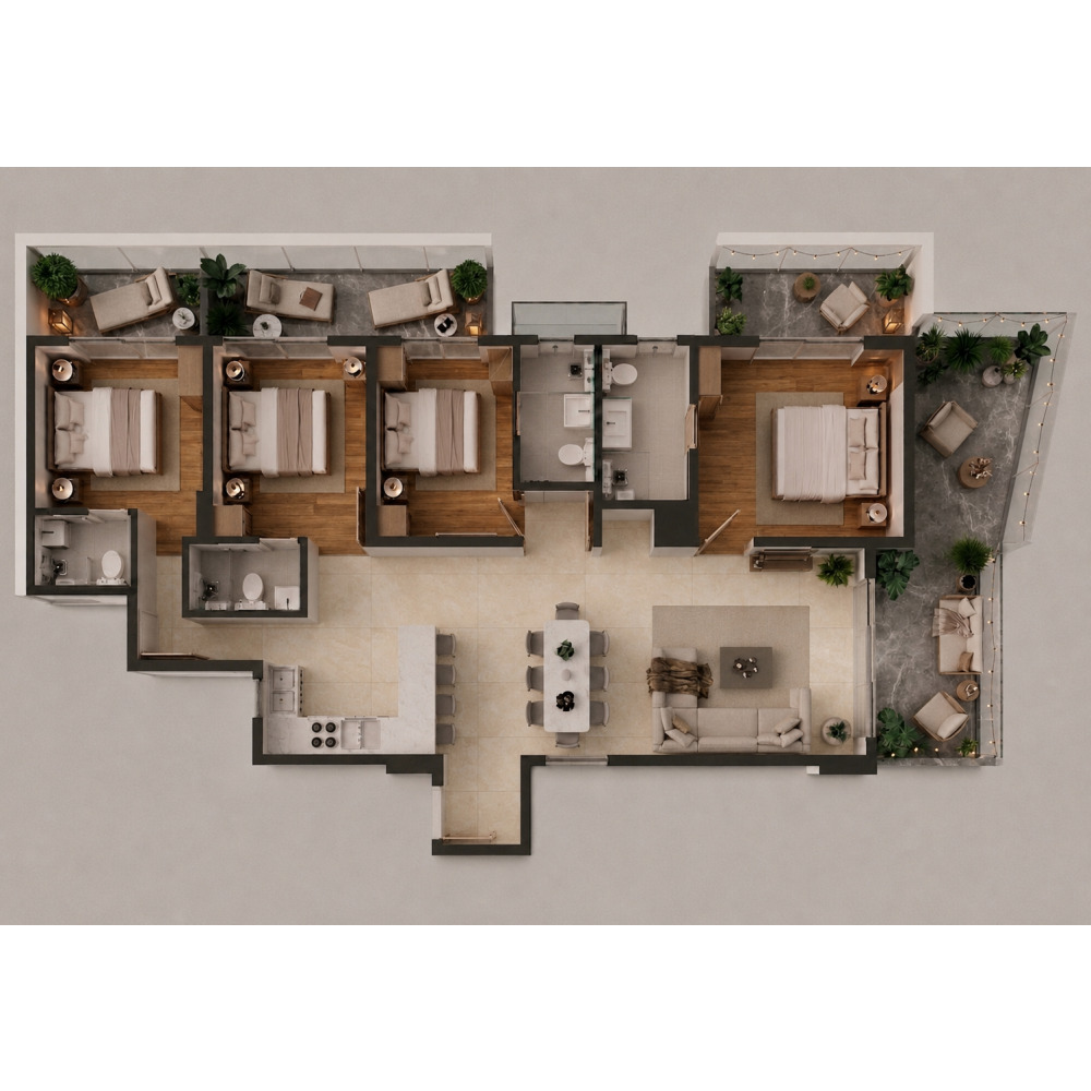 Brand New Luxury 4-bedroom Apartment with Car Park — Hulhumalé