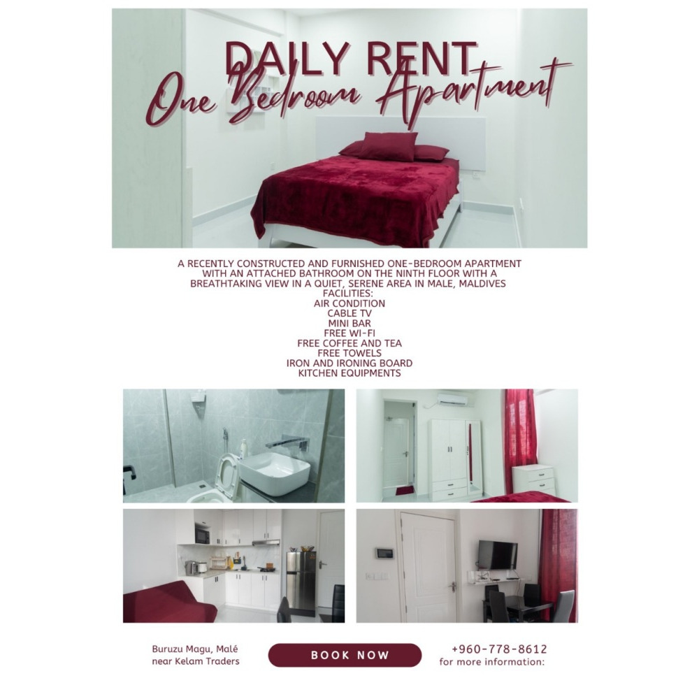 Beautiful comfy daily room & apartment available from Male' pls — Malé — Galolhu