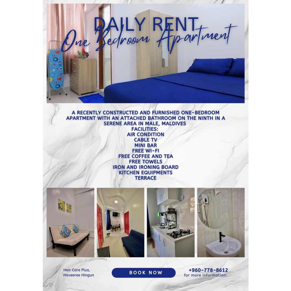 Beautiful comfy daily room & apartment available from Male' pls — Malé — Maafannu