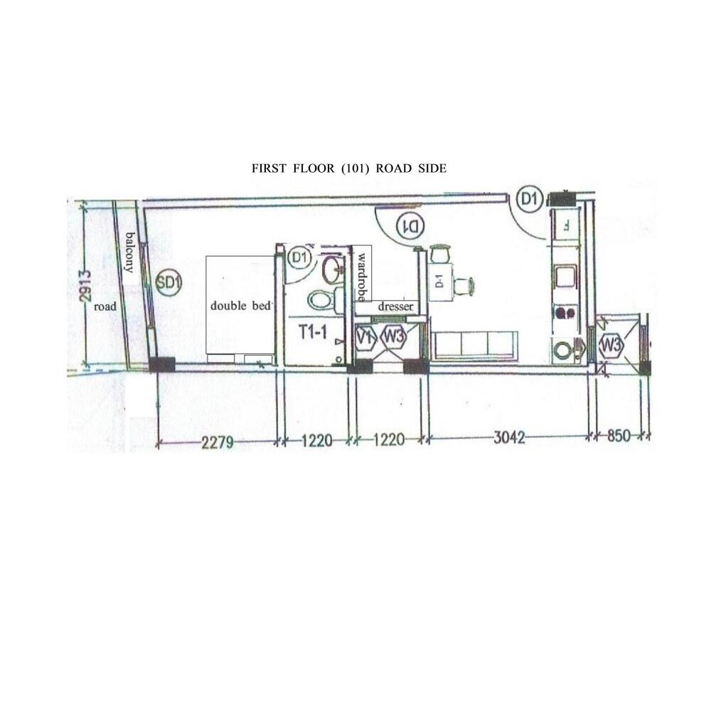 ONE ROOM APARTMENT in FIRST FLOOR, available from 01 August 2026 — Malé — Machchangolhi