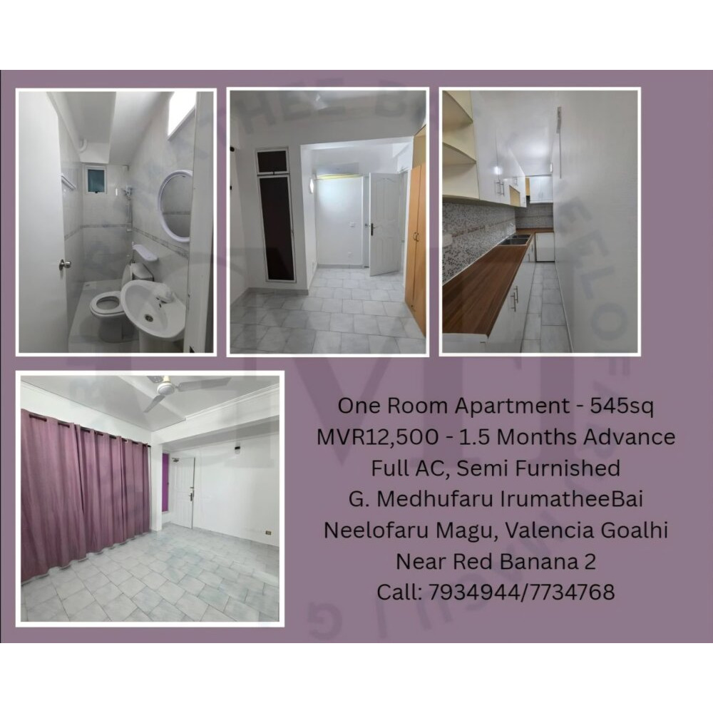 1 Room Apartment in Central Male' — Malé — Galolhu