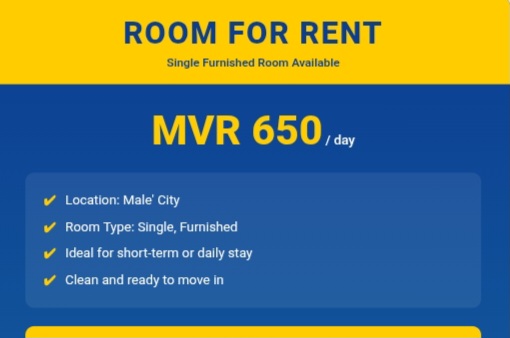 Studio room with attached toilet — Malé — Machchangolhi