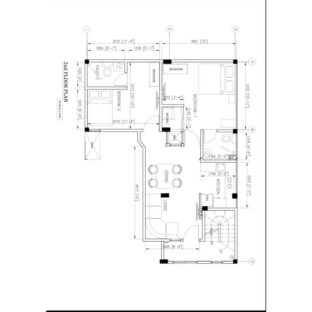 2 Room apartment for rent available from Henveyru 1st floor — Malé — Maafannu