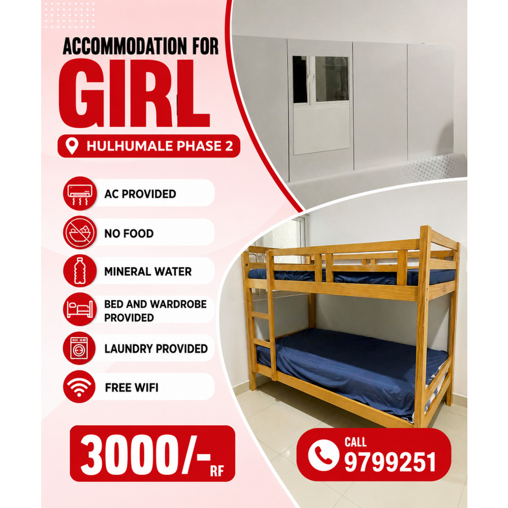 Accommodation for girls — Hulhumalé