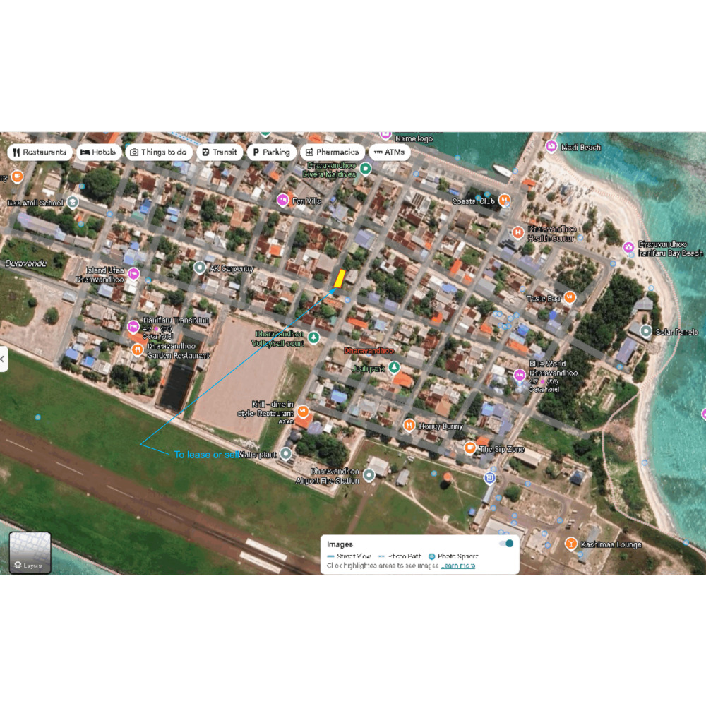 1527 sq ft land for sale at Dharavandhoo island — Baa