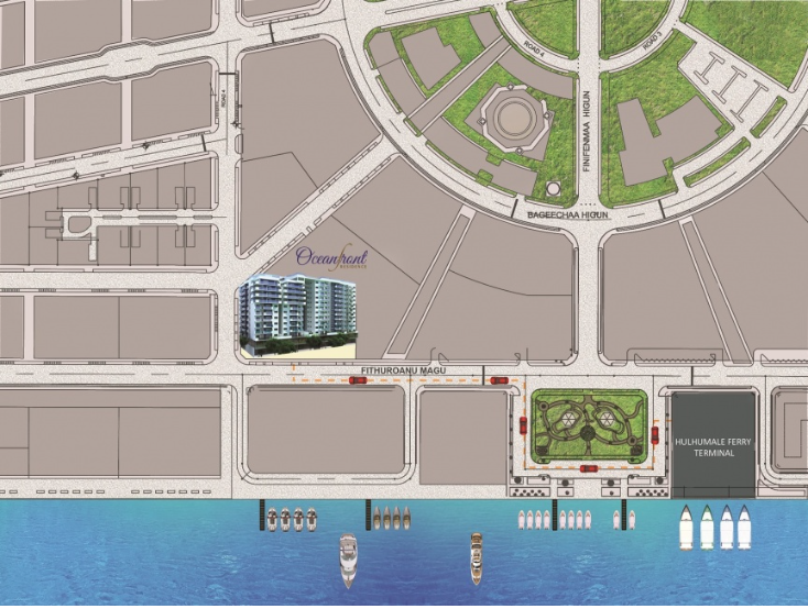 Fully furnished 2 Bedroom Apartment at Oceanfront Residence, Hulhumale' — Hulhumalé