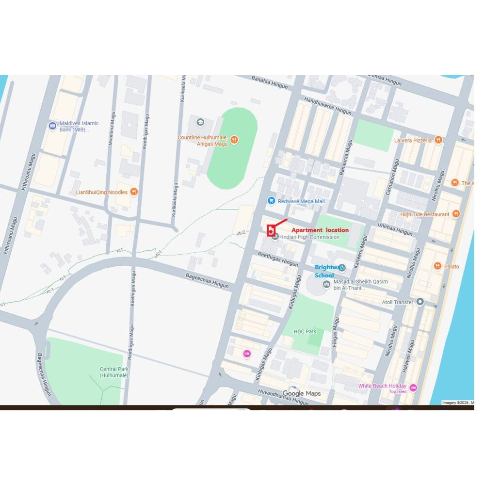 2 Bedroom Apartment from Hulhumale Phase 1 — Hulhumalé