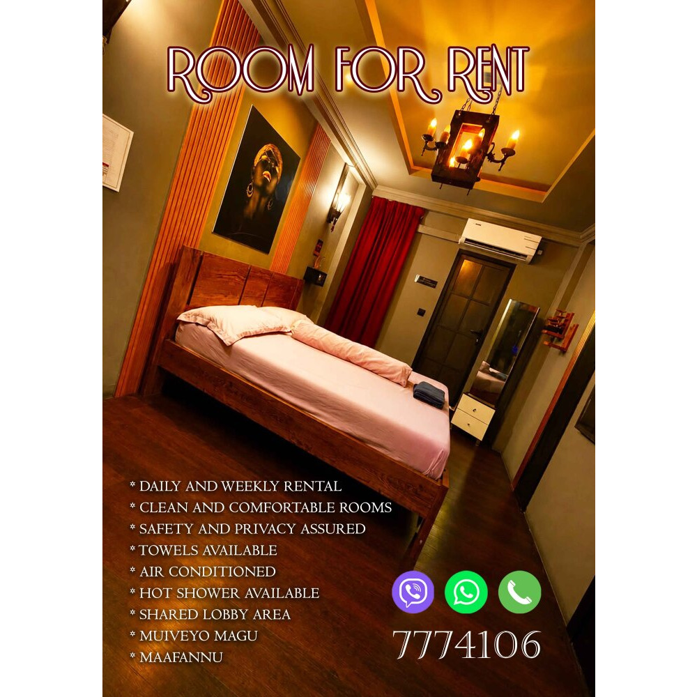 Room for Daily / Weekly Rent — Malé — Maafannu