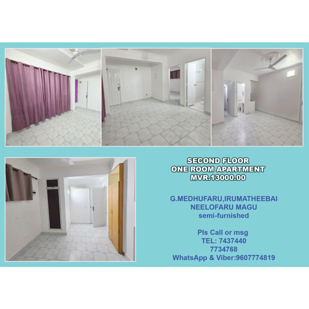 1 Room Apartment in Central Male' — Malé — Galolhu