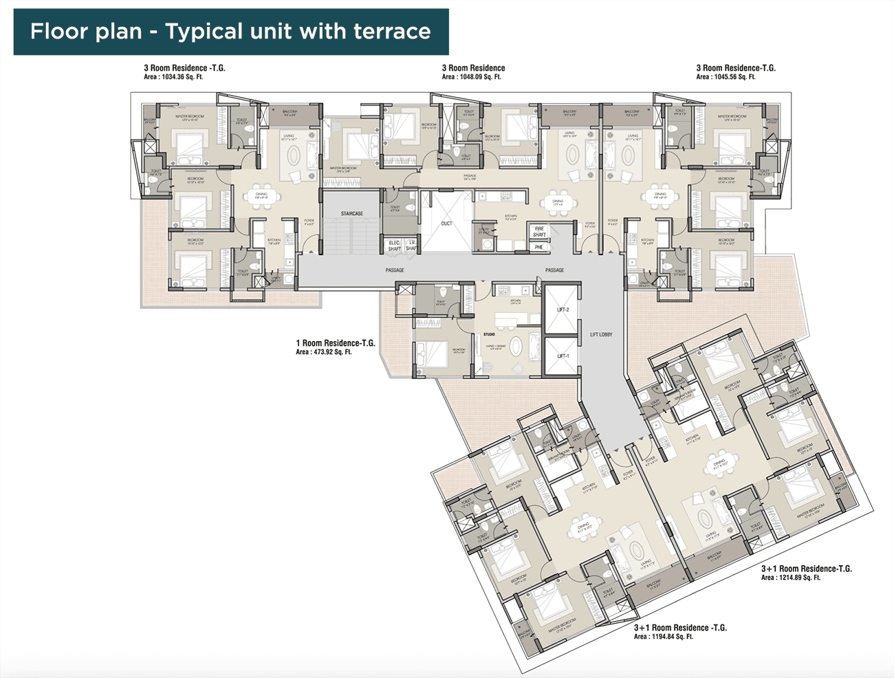 Unfurnished Apartments for Sale (HM-126S) — Luxaone Odeon